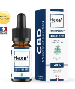 Huile CBD 40% Broad Spectrum MCT Bio 10ml – HEXA3