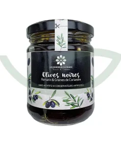 Olives noires aux plantes aromatiques – 180g – Les douceurs du Maroc