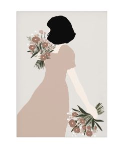Affiche A4 – Femme & Fleurs #2