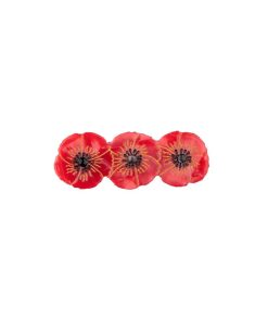 Barrette à cheveux – Coquelicot