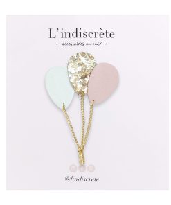 Broche ballon – Nude & Paillettes