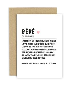 Carte de voeux – Définition Bébé