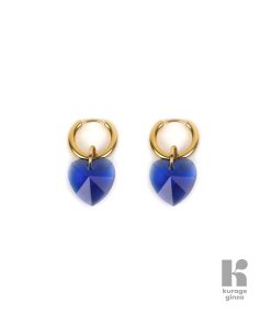 Boucles d&rsquo;oreilles – Heart Attack bleu