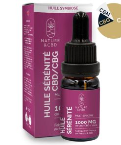 Huile CBD CBG 10% Sérénité Symbiose 10mL – NATURE & CBD