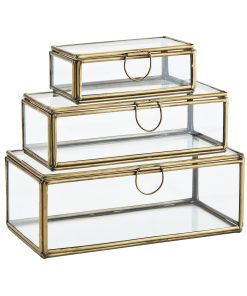Boîte en verre – Laiton M