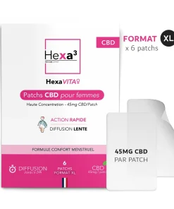 Patchs CBD 45mg Femmes Confort Menstruel – HEXA3