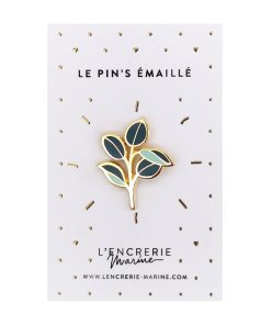 Pin’s émaillé – Feuille de caoutchouc