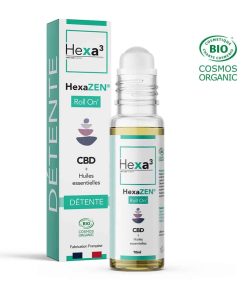 Roll-on CBD Huiles Essentielles Bio Détente 10ml – HEXA3