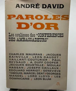 Paroles d or André David