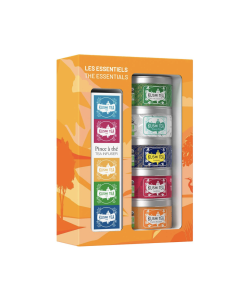 KUSMI TEA Les Essentiels Bio Coffret 5 boites + Pince à Thé
